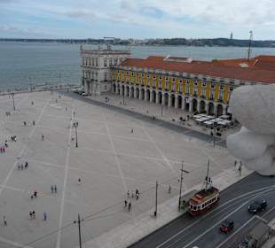 Blick vom Arco da Rua Augusta