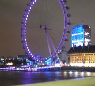 Il London Eye di notte