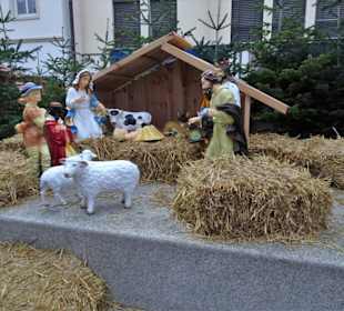 Die Krippe auf dem Weihnachtsmarkt Verden