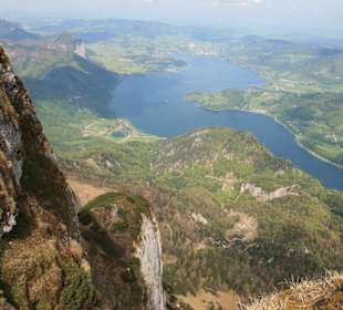 Blick über den Mondsee von der Schafbergspitze