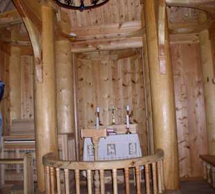 Innenraum einer Stabkirche