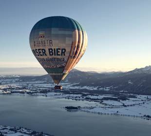 Ballonfahrt Seeg im Allgäu (hintergrund Forggensee