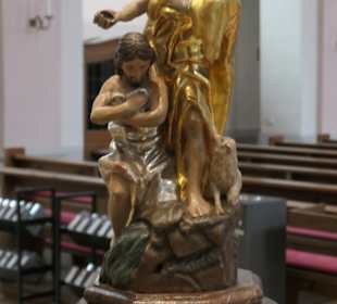 Die St.-Alexander-Kirche am Marktplatz von Rastatt