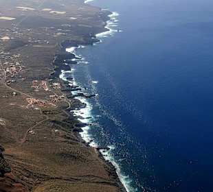 640m geht es runter zum Meer. 