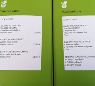 Speisekarte