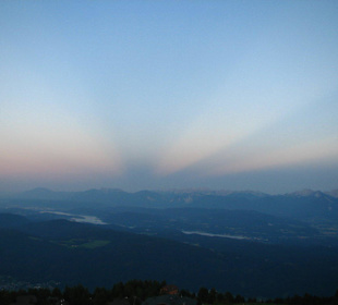 abendliche Stimmung am Berg