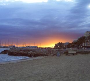 Plaża/zachód słońca