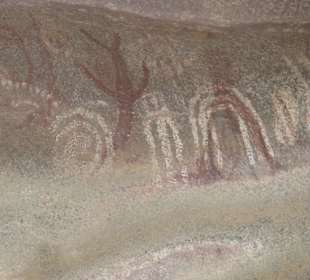 Indianische Felsenmalereien