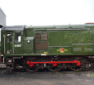 Auf dem Gelände vom Bahnhof Bishops