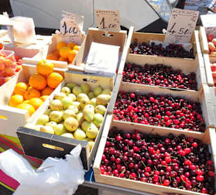 Impressionen vom Wochenmarkt Saint-Cyprien-Plage