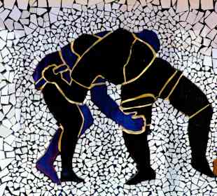 Decoration with mosaics 