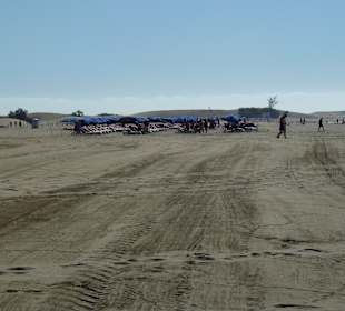 Wiederhergestelter Strand in Maspalomas
