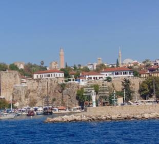Blick vom Boot nach Antalya
