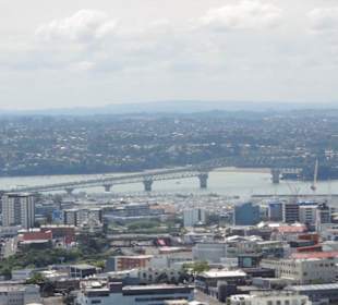 Ick vom Vulkan auf die Harbour Bridge