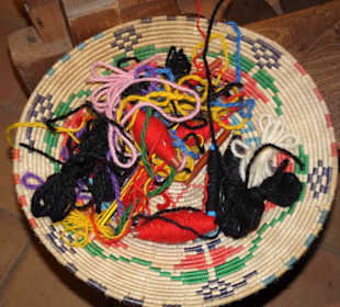 Wollverarbeitung im Museo Etnografico