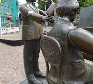 Vor dem Rathaus Donaueschingen