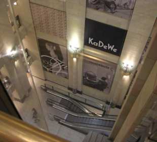Blick aus dem Fahrstuhl im KaDeWe