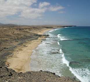 Der Strand im Süden El Cotillos
