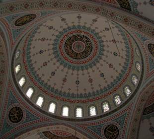 Kuppel der Moschee von innen