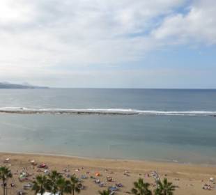 Strandblick vom 8. Stock Hotel Bull Reina Isabel