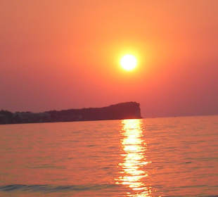 Sonnenuntergang am Ortsstrand!