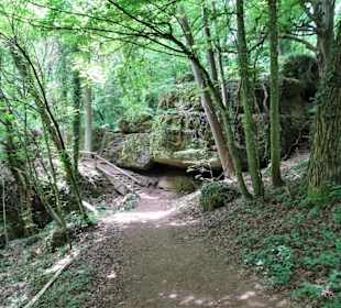 Waldweg zur Burg Rabenstein