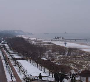 Vom höchsten La Mer aus nach Ahlbeck geblickt 