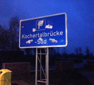 Ausfahrt hierfür