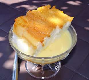 Ile flottante im Restaurant L'Ecureuil