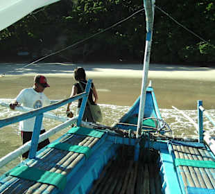 Bootsanreise zum Park Eingang