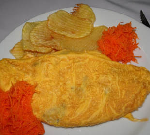 Omelette im Restaurant A Regaleira