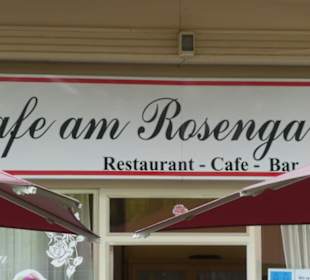 Pause auf der Promende am Rosengarten