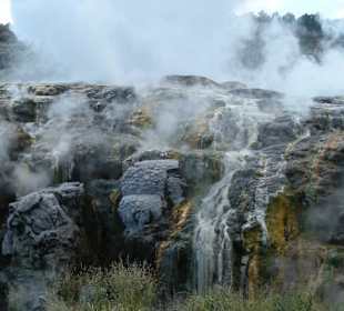 Dampfende Quellen und Geisire 3