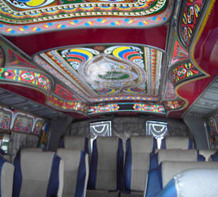 Shuttlebus von innen