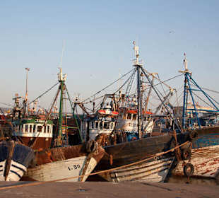 Widok na port w Essaouira