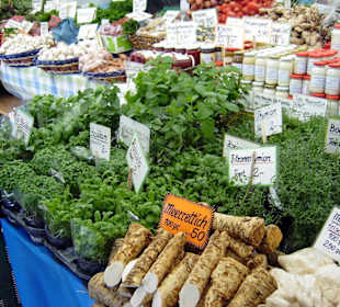 Frische Kräuter auf dem Viktualienmarkt