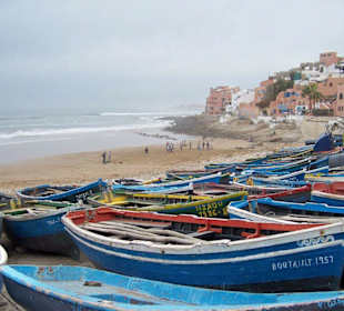Fischerboote in Tarhazoute