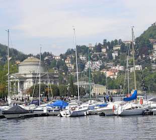 Como dock view from lake