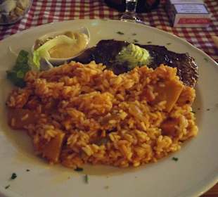 Rumpsteak mit Reis