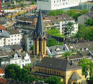 Vom Rheinturm runter verschiedene Fenster