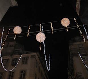 Weihnachtsbeleuchtung in Lissabon