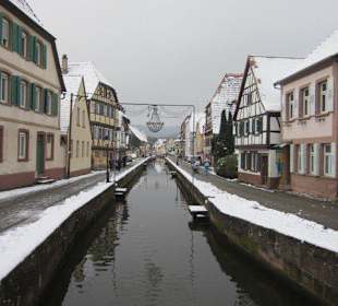 Altstadt Wissembourg im Winter
