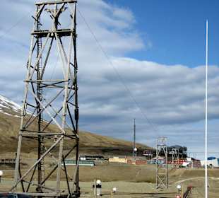 Masten der ehemaligen Kohlegruben-Seilbahn