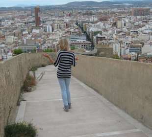 Abstieg vom Castell in Alicante