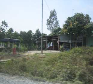 Landschaft zwischen Rach Gia und Saigon