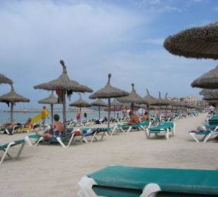 Strand in der Nähe des Hotels Helios