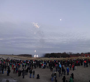 Feuerwerk von der Seebrücke Graal-Müritz