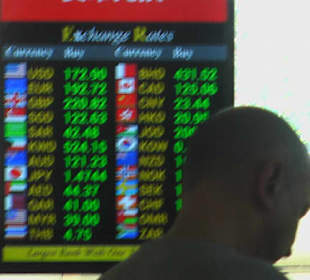 Wechselstuben beim Ausgang