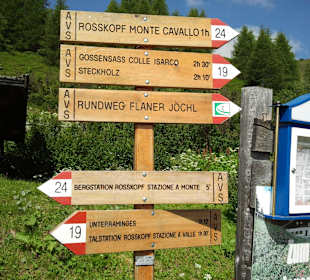 Hinweise für Wanderer
