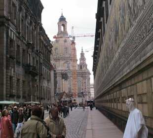 Fürstenzug  und Frauenkirche